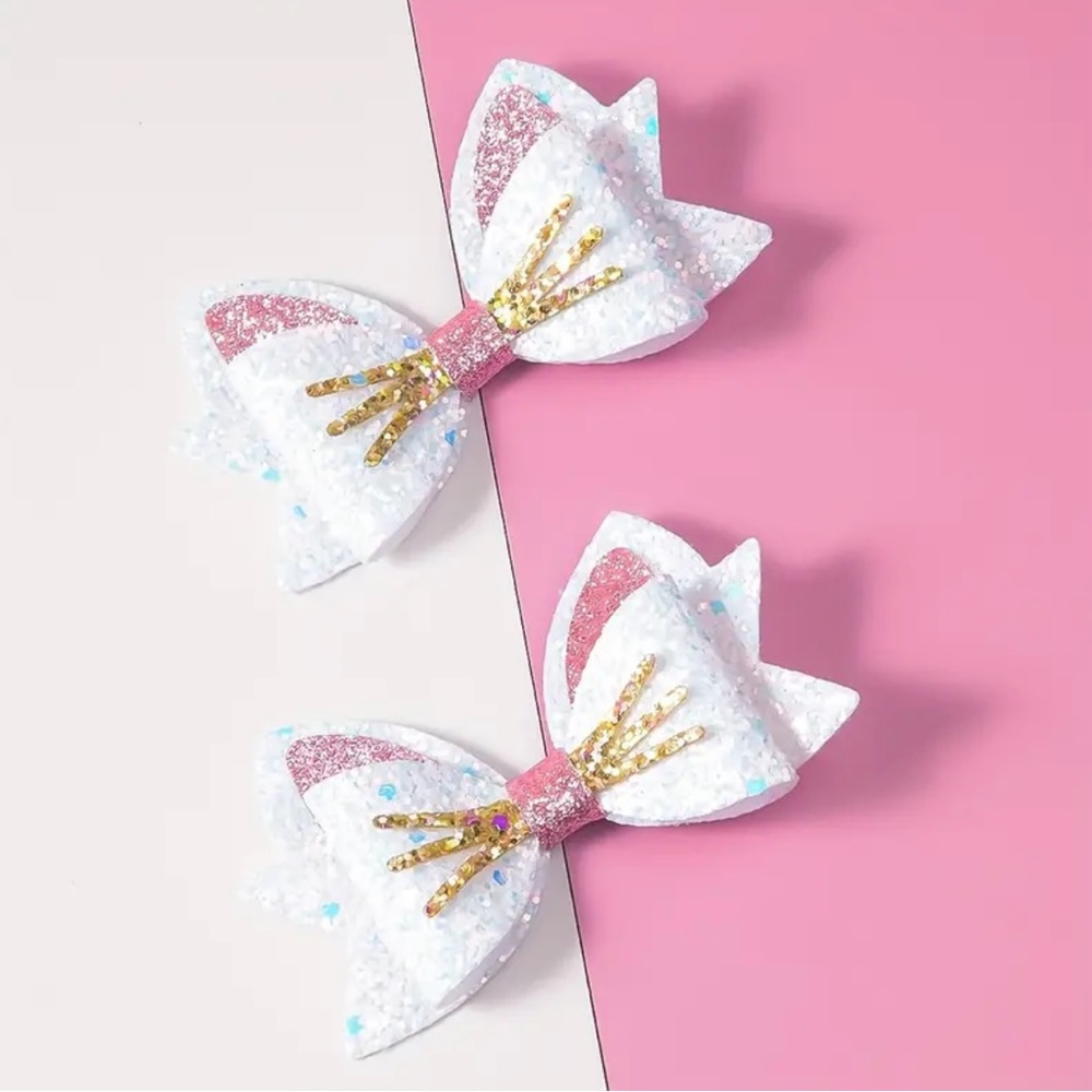 2Pc. Matching Kitty Bow Set - Picture 2 of 4